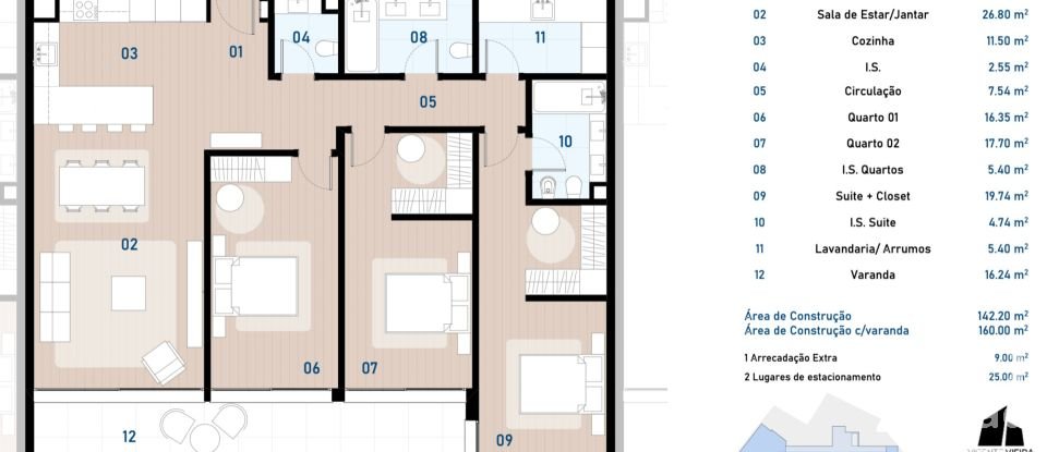 Appartement T3 à Câmara de Lobos de 140 m²