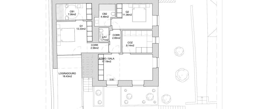 Appartement T2 à Viseu de 100 m²