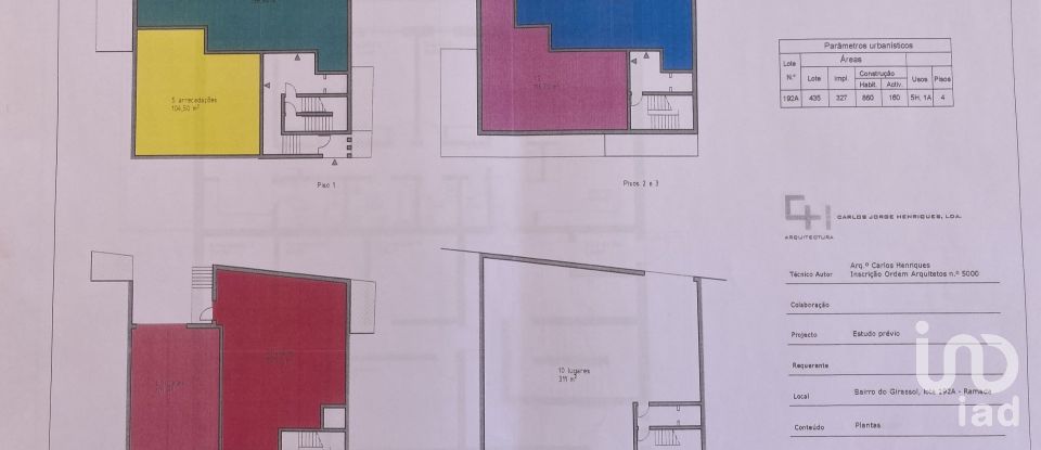 Terreno em Ramada e Caneças de 416 m²