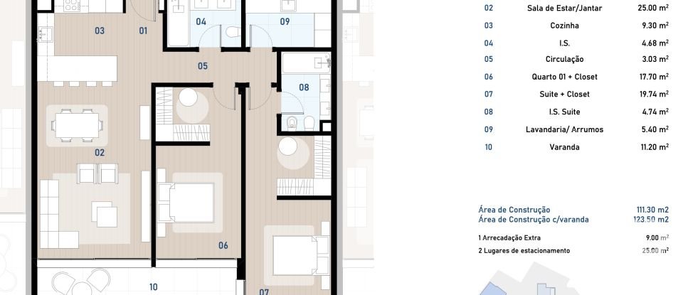 Apartment T2 in Câmara de Lobos of 110 m²