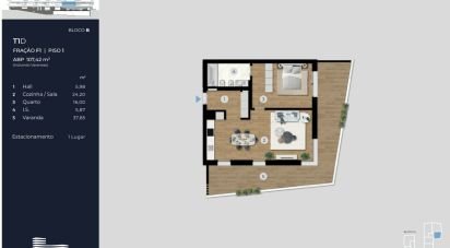 Apartment T1 in Ramalde of 107 m²