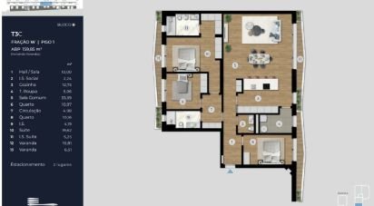 Appartement T3 à Ramalde de 159 m²