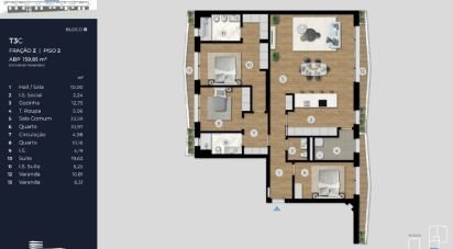 Apartamento T3 em Ramalde de 159 m²