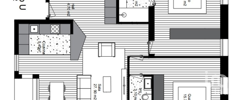 Apartamento T2 em São joão da madeira de 100 m²