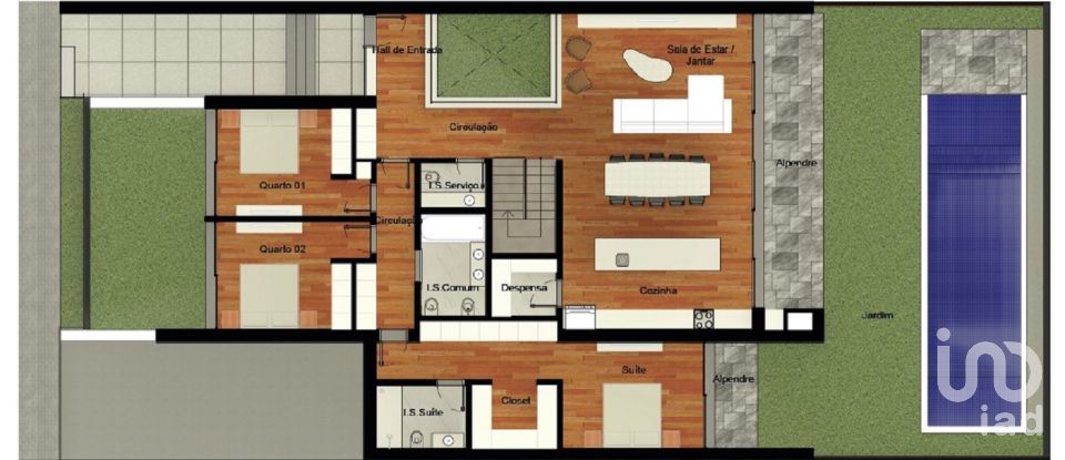 Maison T3 à Palmeira de 212 m²