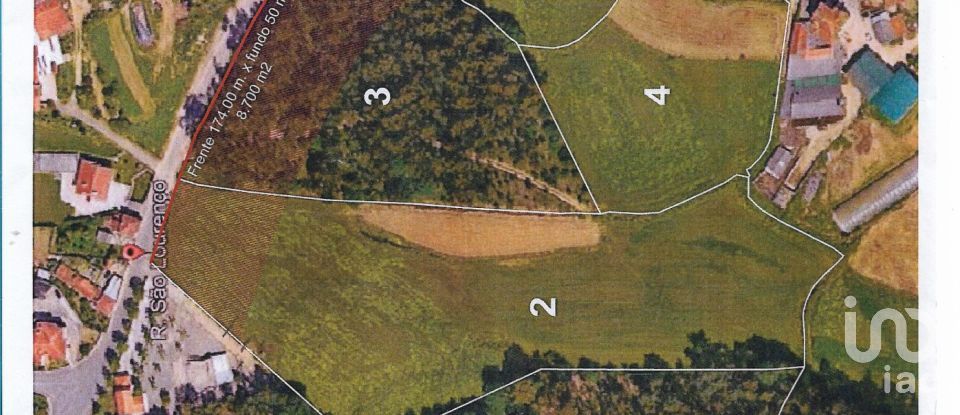 Land in Ovar, São João, Arada e São Vicente de Pereira Jusã of 56,125 m²