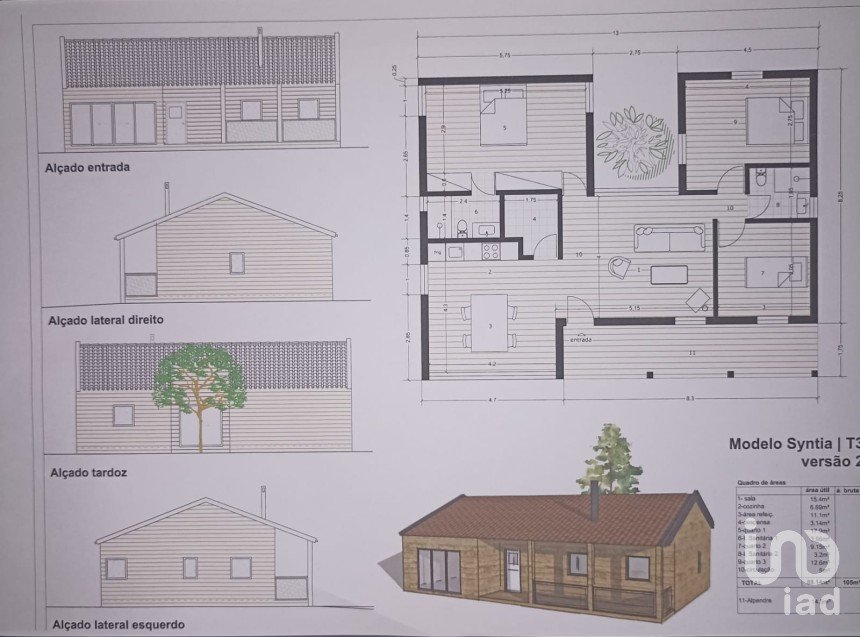 Maison T3 à Pataias e Martingança de 88 m²