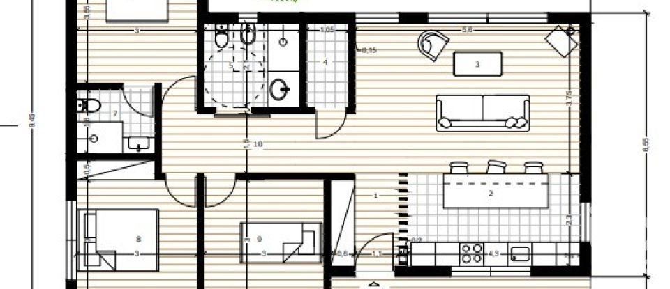 Maison T3 à Pataias e Martingança de 88 m²