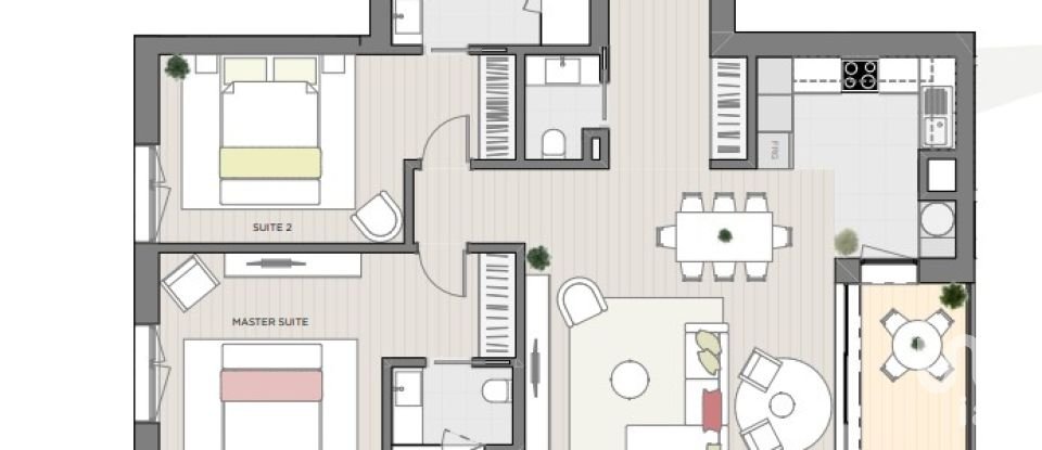 Apartamento T2 em Carcavelos e Parede de 103 m²