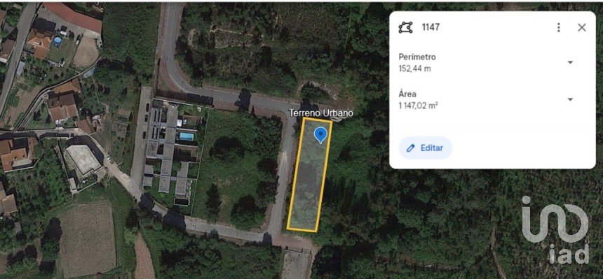 Terrain à Pinheiro da Bemposta, Travanca e Palmaz de 1 147 m²