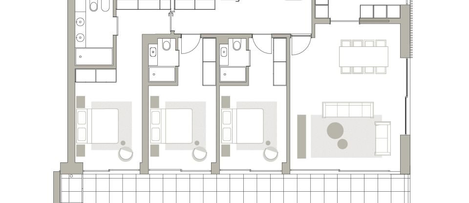 Appartement T3 à Canidelo de 130 m²