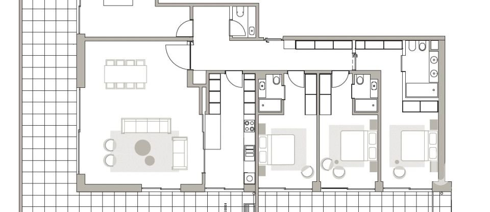 Appartement T4 à Canidelo de 173 m²