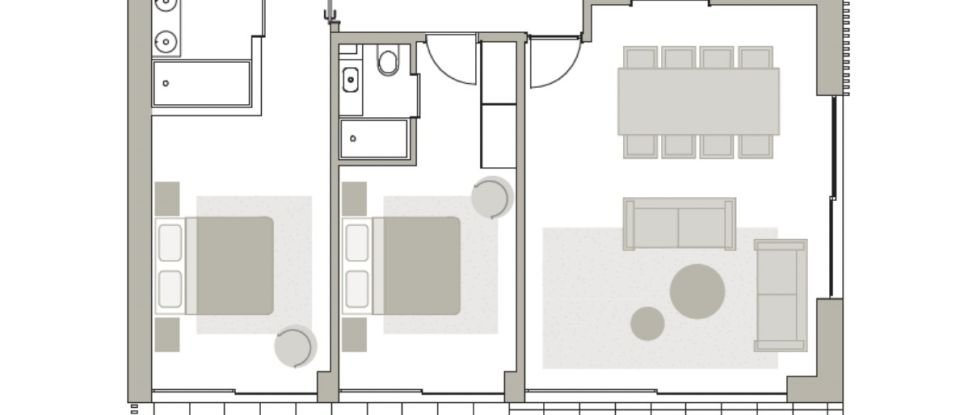 Apartamento T2 em Canidelo de 105 m²