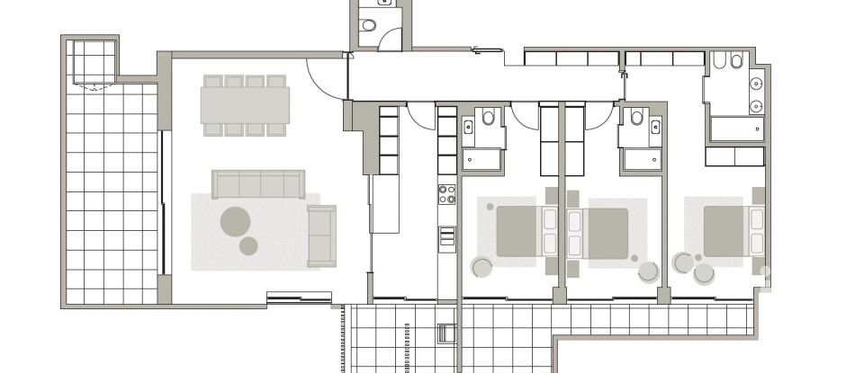 Appartement T3 à Canidelo de 154 m²