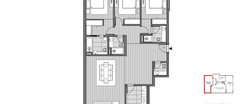 Apartment T3 in Ramalde of 154 m²
