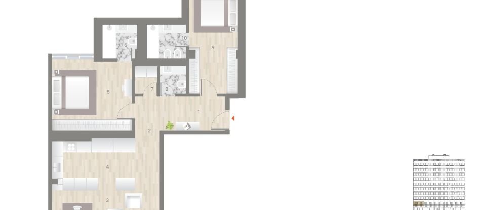 Appartement T2 à Estrela de 142 m²
