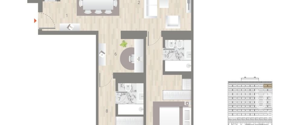Apartment T2 in Estrela of 116 m²