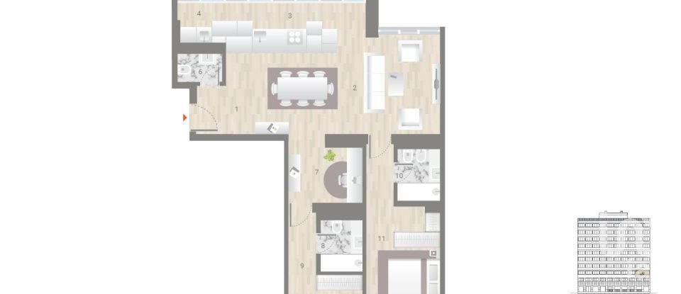 Appartement T2 à Estrela de 141 m²