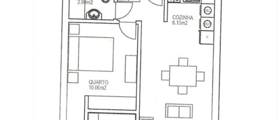 Apartamento T2 em Olhão de 57 m²