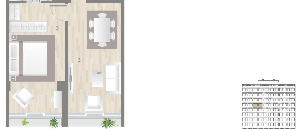 Apartamento T1 em Estrela de 56 m²