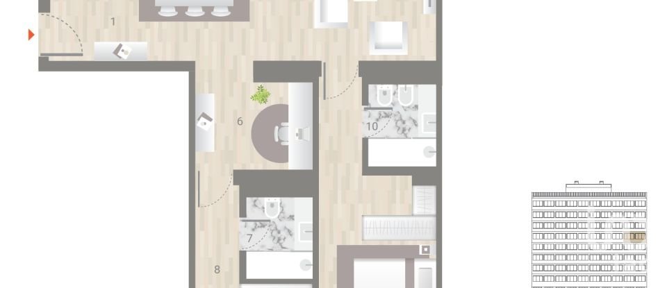 Appartement T2 à Estrela de 116 m²