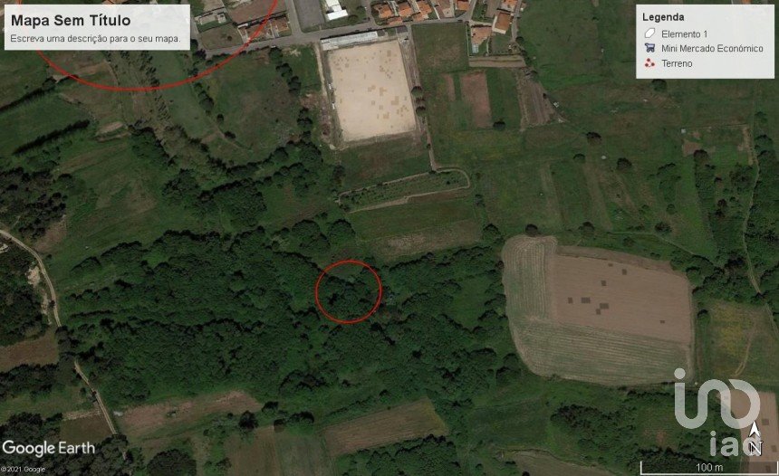 Terreno Agrícola em Belinho e Mar de 1 030 m²