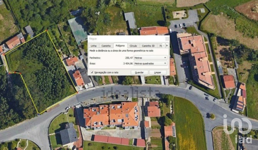 Terreno em Arcozelo de 3 460 m²