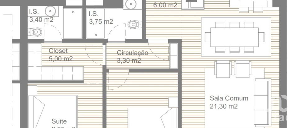 Apartment T2 in Conceição e Cabanas de Tavira of 87 m²