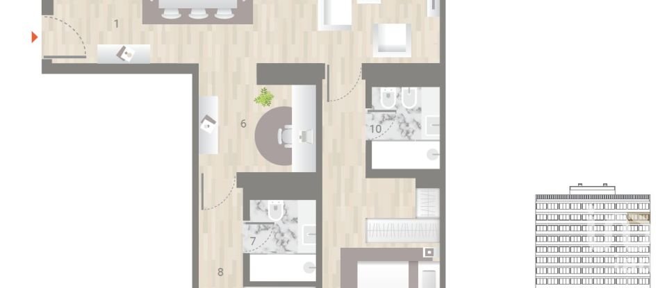 Apartment T2 in Estrela of 116 m²