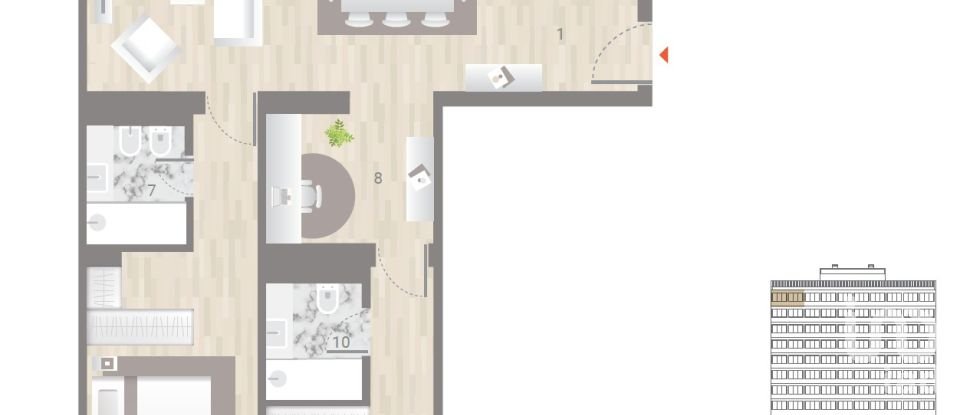 Apartamento T2 em Estrela de 116 m²