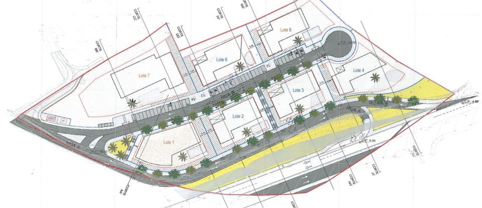 Terrain à bâtir à Lagos (São Sebastião e Santa Maria) de 1 417 m²
