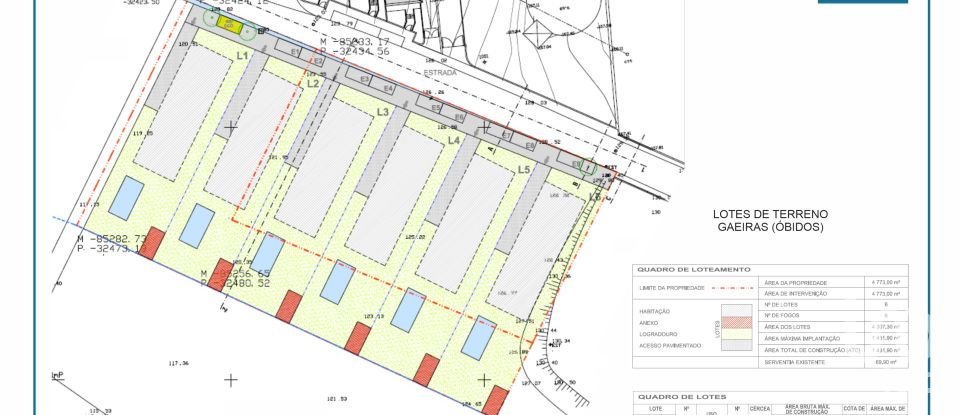 Terreno em Gaeiras de 4 773 m²