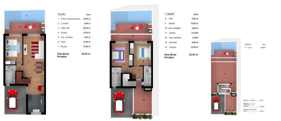Maison T3 à Moncarapacho e Fuseta de 150 m²