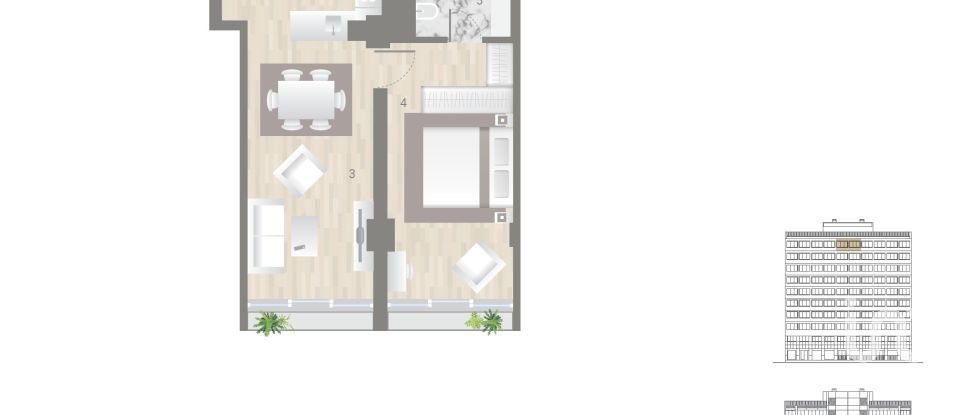 Apartamento T1 em Estrela de 60 m²