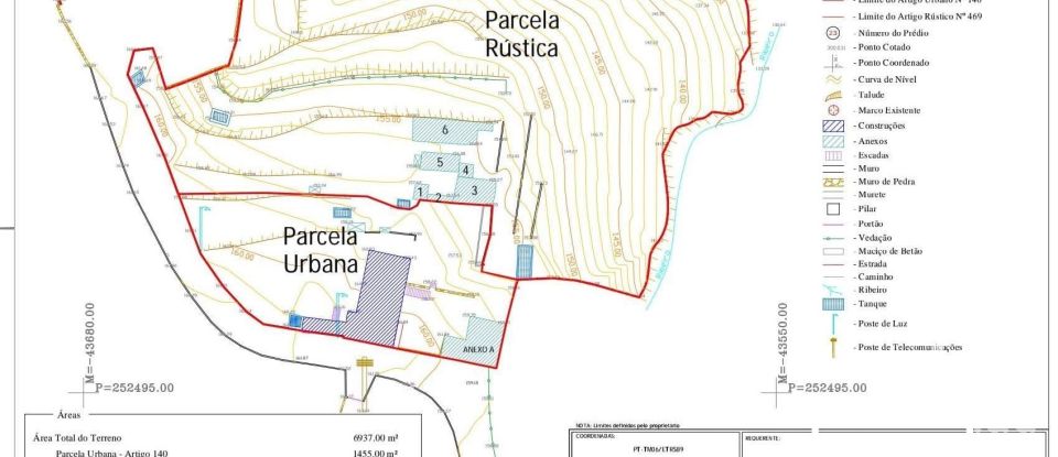 Ferme T7 à São Julião e Silva de 241 m²