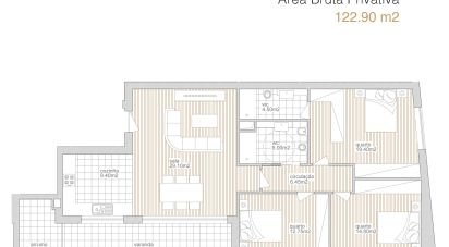 Apartamento T3 em Ferreiros E Gondizalves de 123 m²