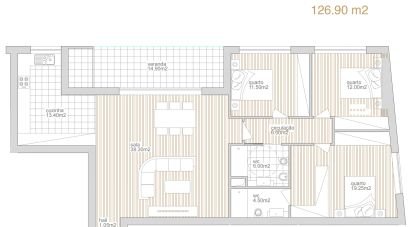 Apartamento T3 em Ferreiros E Gondizalves de 127 m²