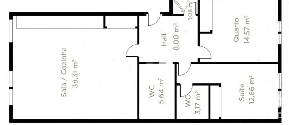 Apartment T2 in Almeirim of 134 m²
