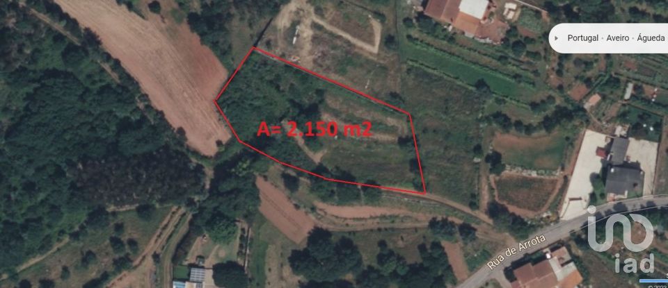 Building land in Recardães e Espinhel of 2,150 m²