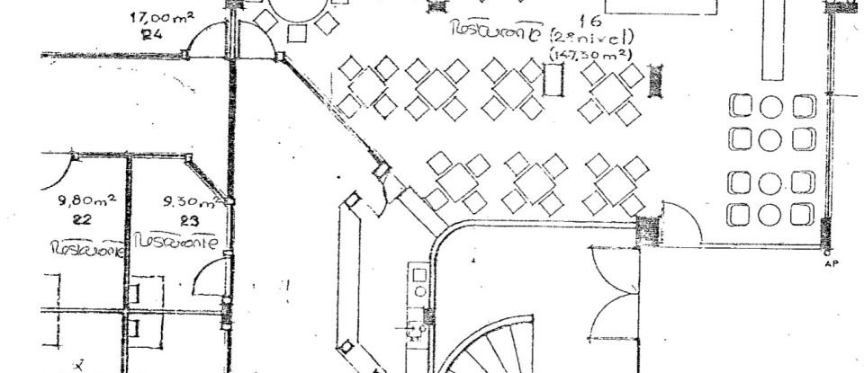 Restaurant in Quarteira of 284 m²