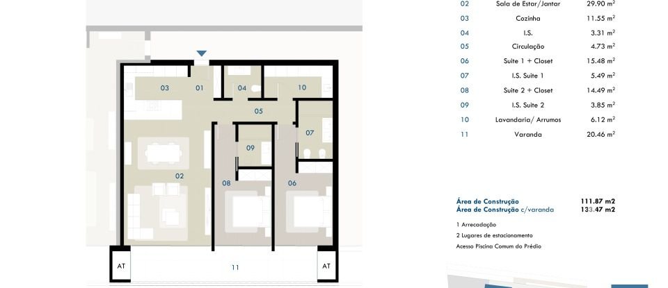 Apartamento T2 em Câmara de Lobos de 126 m²