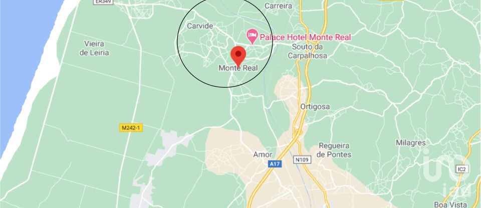 Terreno em Monte Real e Carvide de 1 917 m²