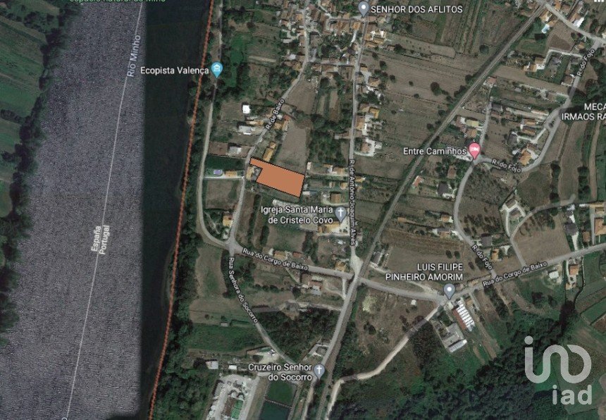 Terreno em Valença, Cristelo Covo e Arão de 1 920 m²