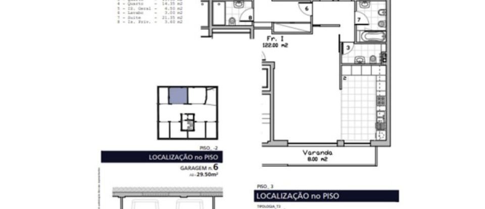 Apartamento T3 em Leiria, Pousos, Barreira e Cortes de 122 m²