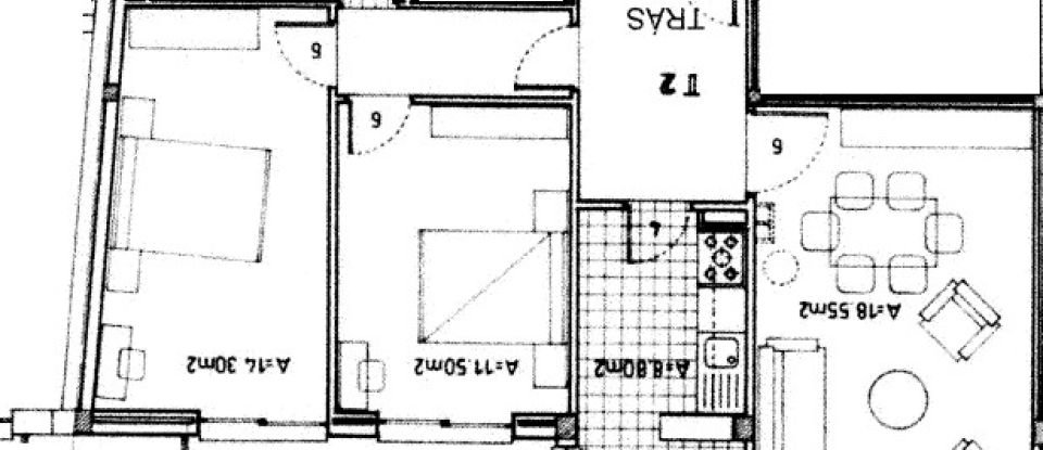 Apartment T2 in Darque of 76 m²