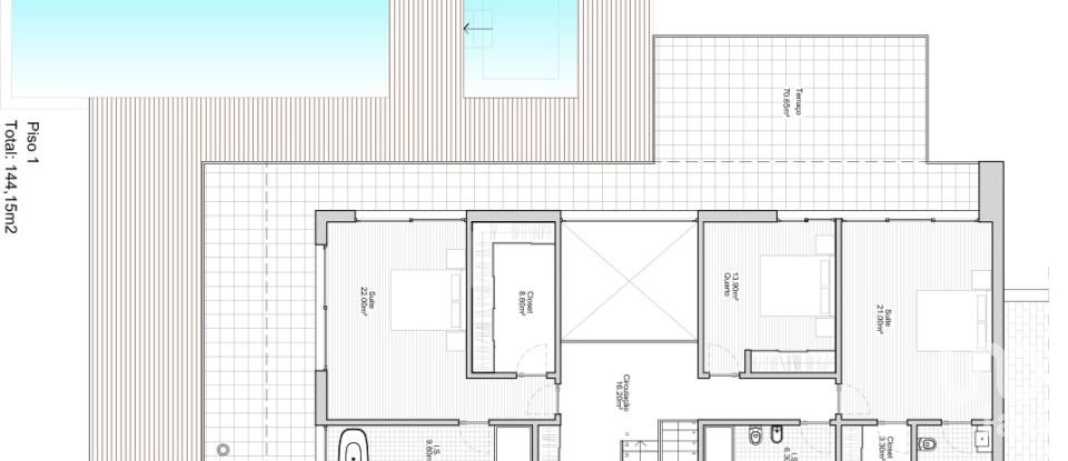 Lodge T3 in Famalicão of 328 m²