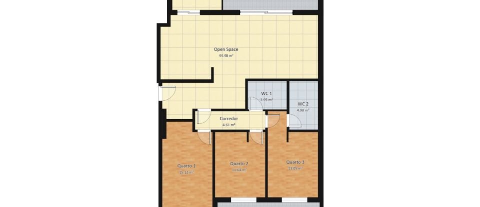 Apartamento T3 em Tavarede de 146 m²
