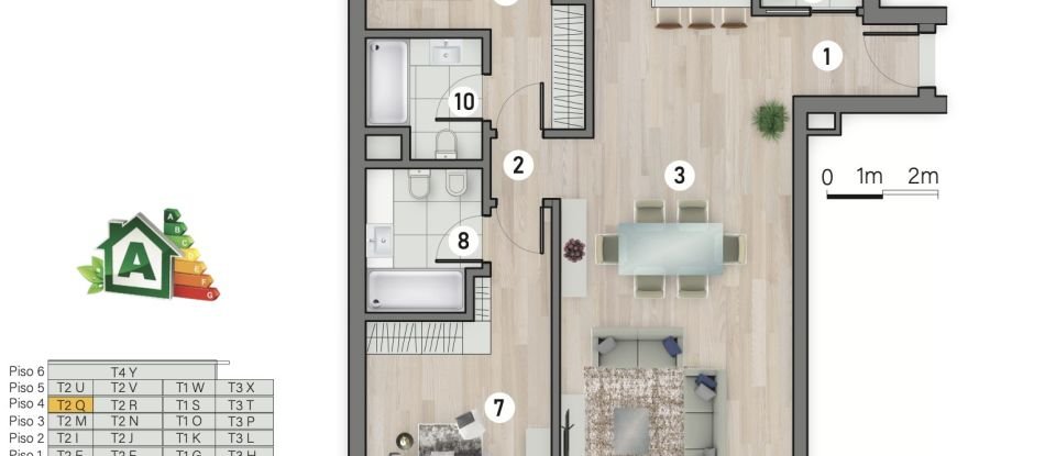Apartment T2 in São Martinho of 117 m²