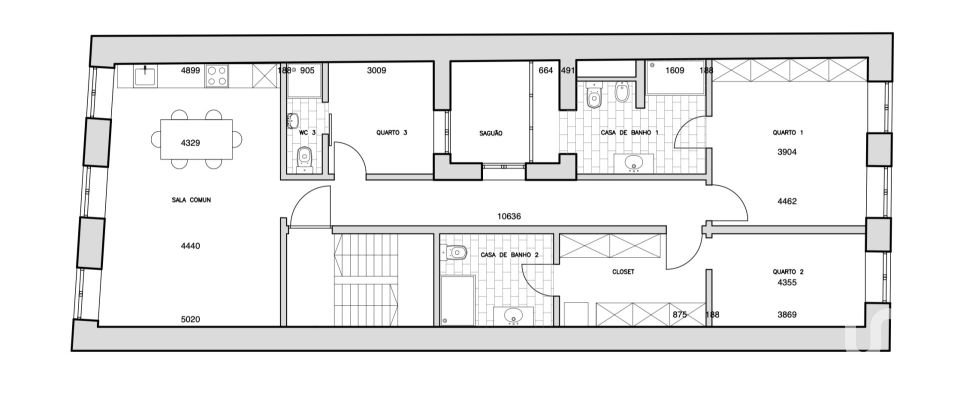 Appartement T3 à Misericórdia de 163 m²