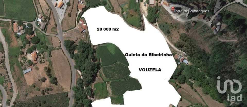 Terreno em Vouzela e Paços de Vilharigues de 28 000 m²